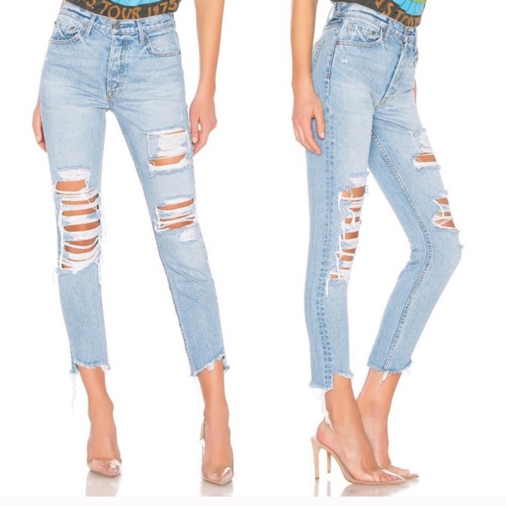 Grlfrnd ripped jeans size 24 Karelian skinny fit